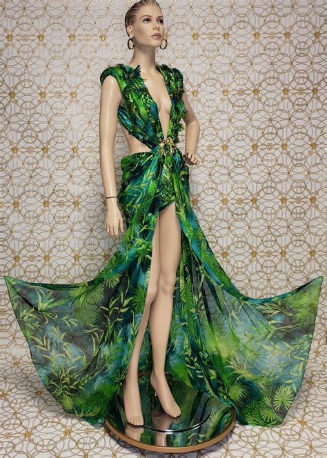 green versace jungle print dress|Versace dress jennifer lopez.